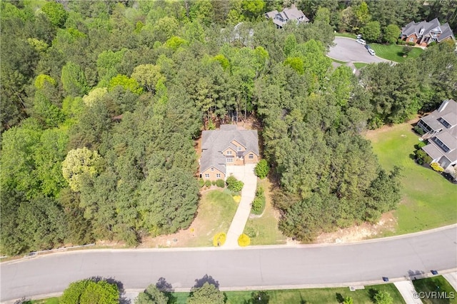 5470 Tyshire Pkwy, Providence Forge, VA 23140 - aerial view of property and surrounding area with a forest and nearby suburban area