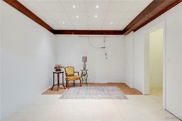 5470 Tyshire Pkwy, Providence Forge, VA 23140 - living area with a drop ceiling and recessed lighting