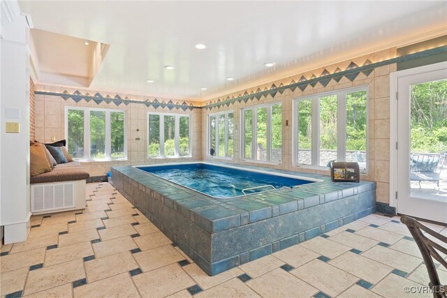 17475 Millfield Ln, Hanover, VA 23192 - view of swimming pool with an in-ground hot tub