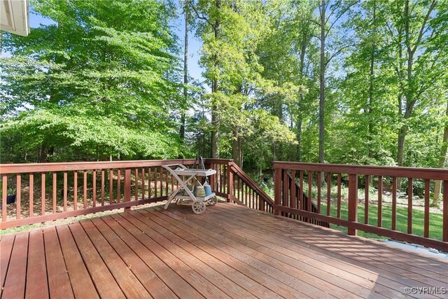 17475 Millfield Ln, Hanover, VA 23192 - deck with view of scattered trees