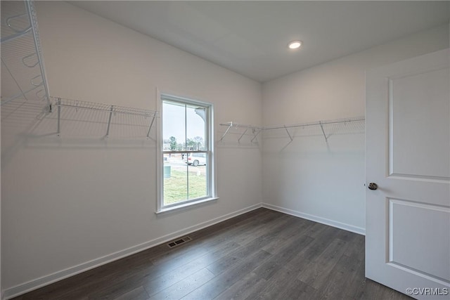 8264 Mount Eagle Rd, Hanover, VA 23005 - walk in closet featuring dark wood finished floors