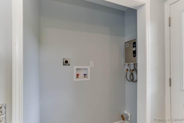 917 Chapel Neck Rd, North, VA 23128 - washroom with hookup for an electric dryer and washer hookup