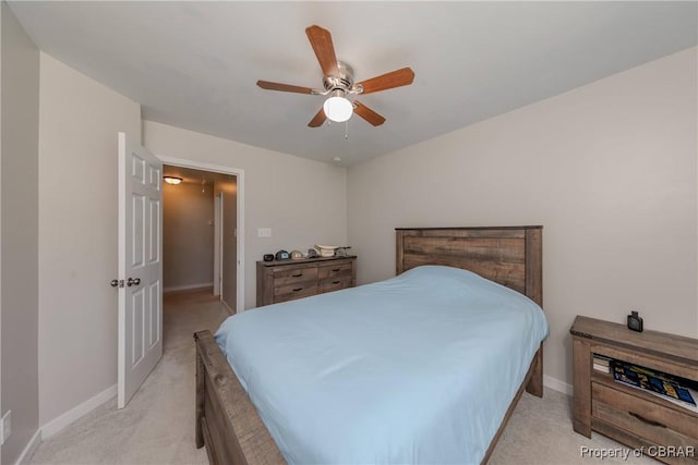 5631 Buckhunt Ln, New Kent, VA 23124 - bedroom featuring light colored carpet, baseboards, and ceiling fan