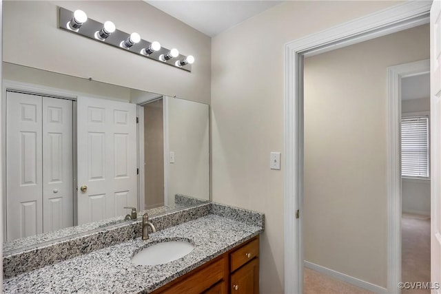 4221 Hunter Green Ct, Henrico, VA 23294 - bathroom featuring vanity and baseboards