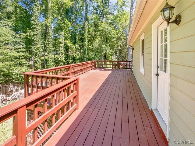 view of wooden terrace