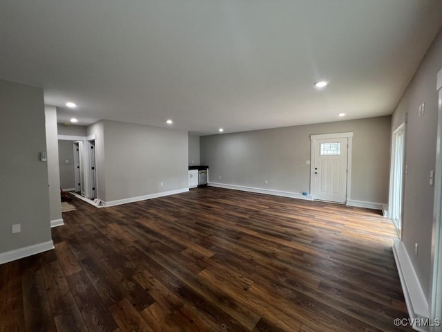 13335 Happy Hill Rd, Chesterfield, VA 23831 - spare room featuring dark wood-style flooring, recessed lighting, and baseboards