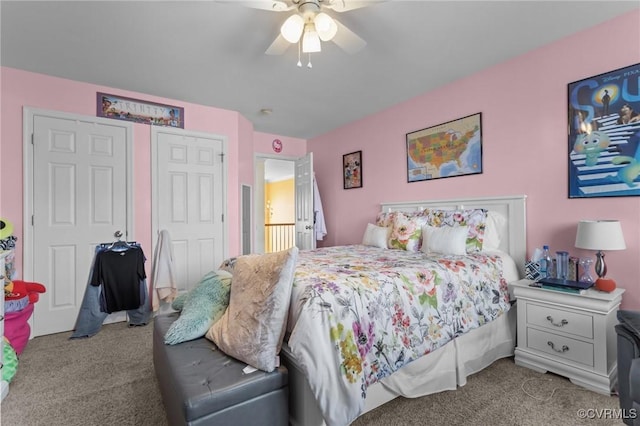 1601 Carty Bay Dr, Chester, VA 23836 - bedroom featuring carpet and ceiling fan