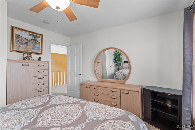 1601 Carty Bay Dr, Chester, VA 23836 - bedroom with carpet floors and a ceiling fan