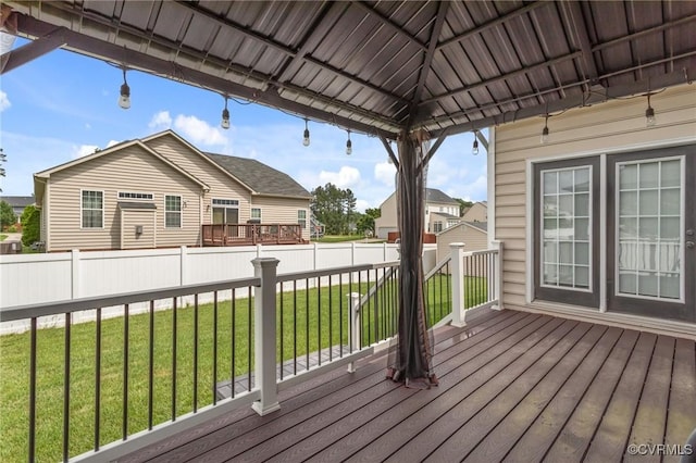 1601 Carty Bay Dr, Chester, VA 23836 - wooden deck featuring a gazebo