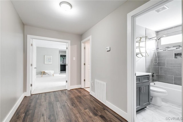 hall with baseboards