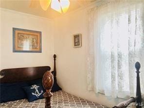 41 Hobday St, Mathews, VA 23128 - home office featuring ceiling fan and ornamental molding