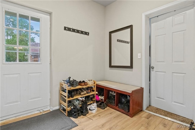 10717 Greenwood Rd, Henrico, VA 23059 - mudroom featuring wood finished floors and baseboards