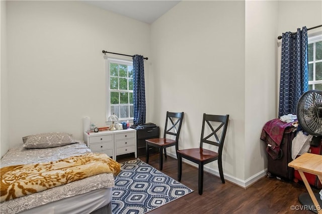 10717 Greenwood Rd, Henrico, VA 23059 - bedroom featuring dark wood-style floors and baseboards