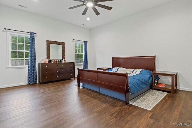 10717 Greenwood Rd, Henrico, VA 23059 - bedroom with wood finished floors, multiple windows, baseboards, and recessed lighting