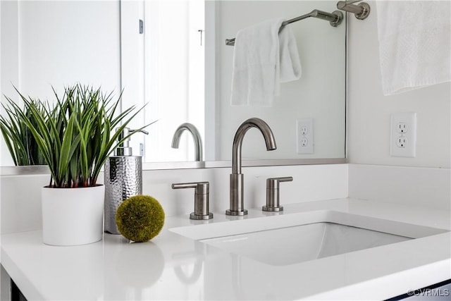 bathroom view of vanity