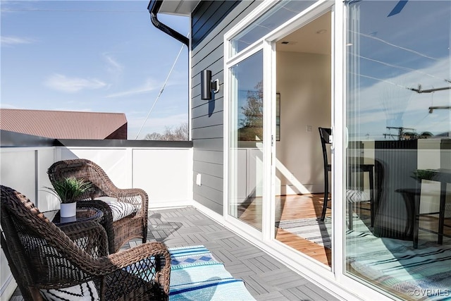 view of balcony