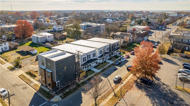 aerial perspective of suburban area