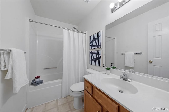 11324 Regalia Dr, Chesterfield, VA 23838 - bathroom featuring toilet, vanity, and shower / bathtub combination with curtain
