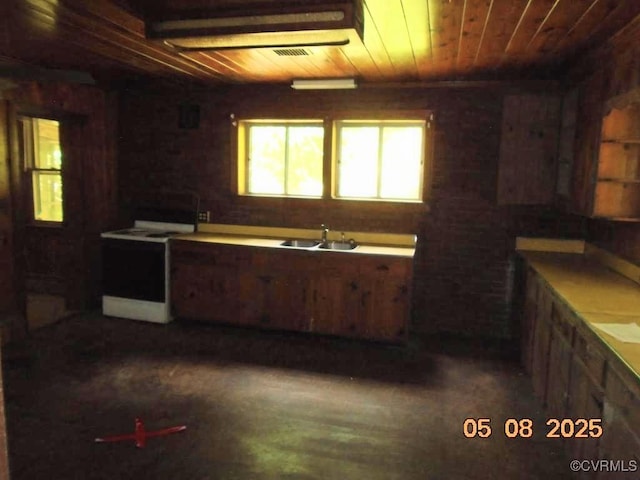 3740 Turner Rd, Richmond, VA 23832 - kitchen featuring a sink, wood ceiling, and light countertops
