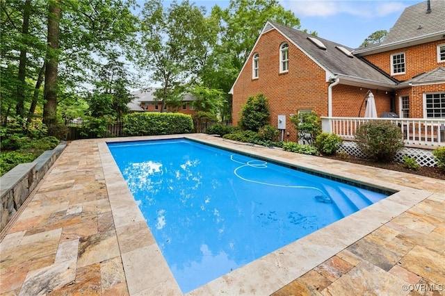 11458 Barrington Bridge Ct, Henrico, VA 23233 - view of swimming pool featuring a fenced backyard and a deck
