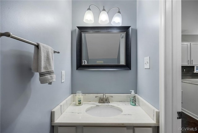 bathroom featuring vanity