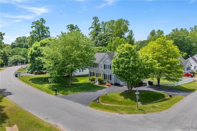 view from above of property