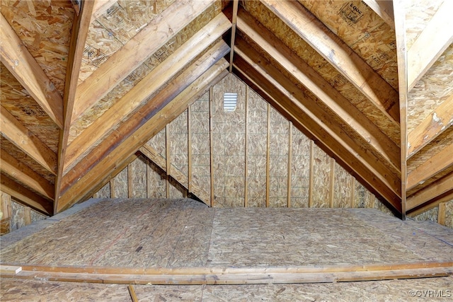 view of attic