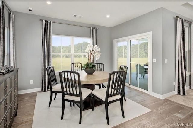 8 Abercrombie Dr, Chesterfield, VA 23838 - dining area with wood finished floors, baseboards, and recessed lighting