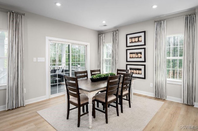 9 Abercrombie Dr, Chesterfield, VA 23838 - dining area with light wood-style flooring, healthy amount of natural light, and recessed lighting