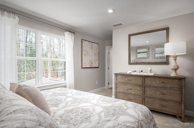 9 Abercrombie Dr, Chesterfield, VA 23838 - bedroom with light colored carpet, baseboards, multiple windows, and recessed lighting