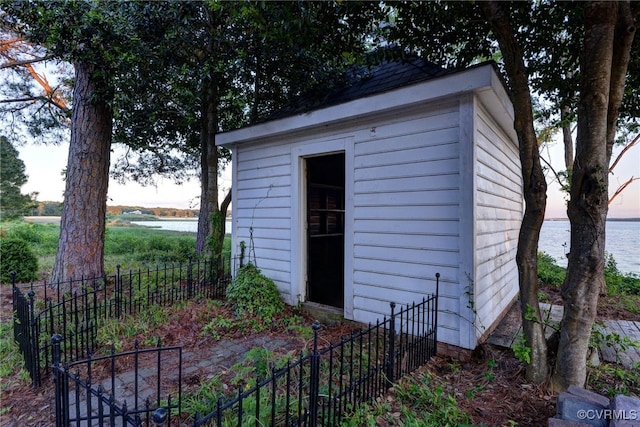 6454 Carmines Island Ln, Gloucester, VA 23072 - view of shed with fence