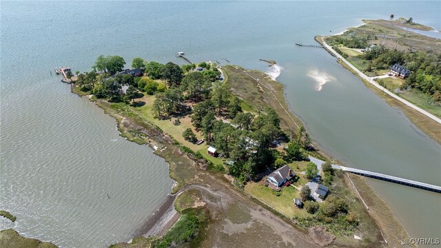 6454 Carmines Island Ln, Gloucester, VA 23072 - aerial view of property and surrounding area with a large body of water