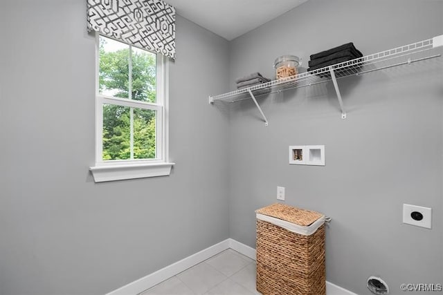 13 Abercrombie Dr, Chesterfield, VA 23838 - washroom with hookup for an electric dryer, hookup for a washing machine, baseboards, and plenty of natural light
