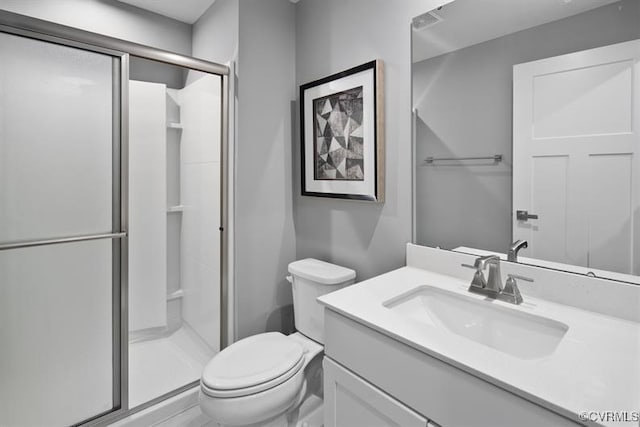 13 Abercrombie Dr, Chesterfield, VA 23838 - bathroom featuring vanity, a shower stall, and toilet