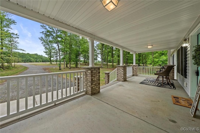 7570 Mount Zion Rd, Jetersville, VA 23083 - view of patio / terrace featuring a porch