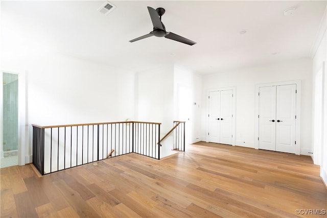 2005 Southcliff Rd, Richmond, VA 23225 - unfurnished room featuring light wood-type flooring and a ceiling fan