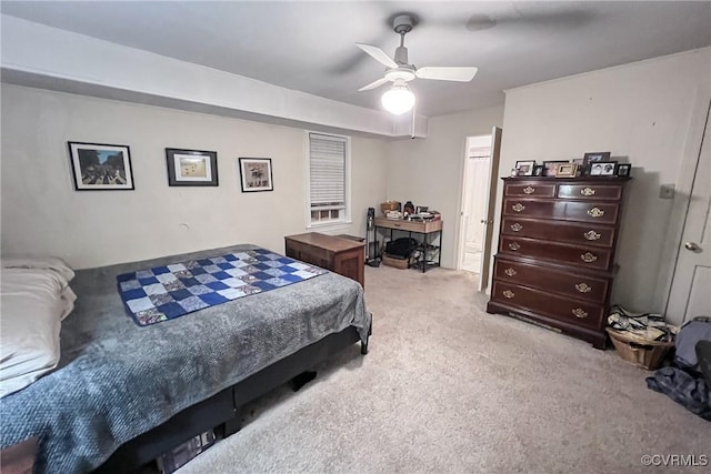 4709 Perdue St, Chester, VA 23831 - bedroom featuring light colored carpet and a ceiling fan