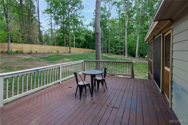 4709 Perdue St, Chester, VA 23831 - view of wooden deck