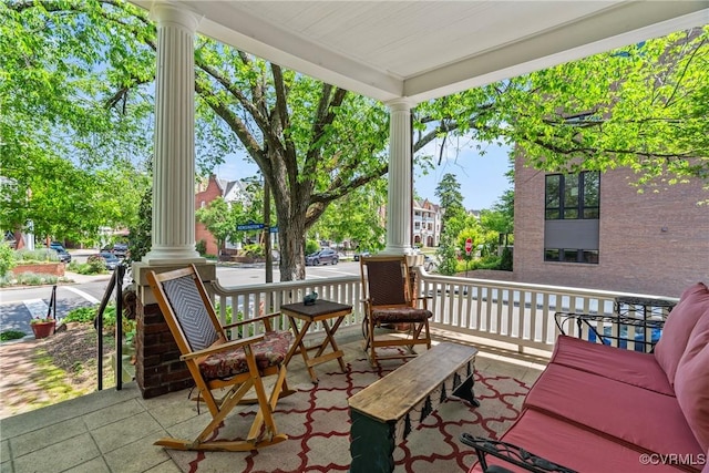 3201 Kensington Ave, Richmond, VA 23221 - view of patio / terrace featuring a porch
