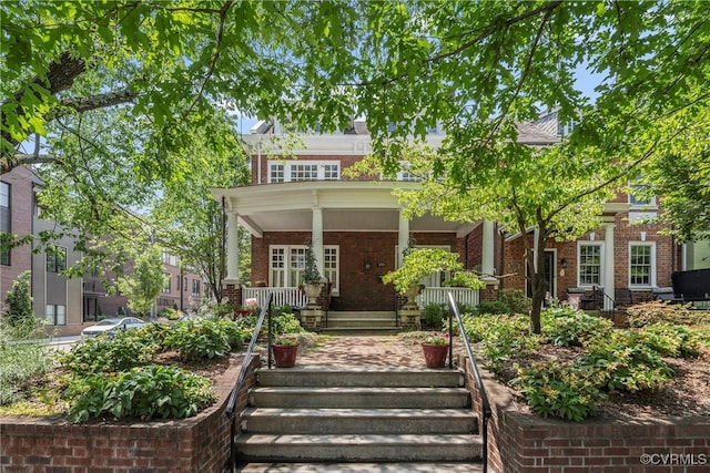 3201 Kensington Ave, Richmond, VA 23221 - view of front of property featuring brick siding and a porch