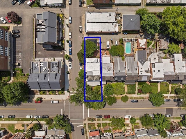 3201 Kensington Ave, Richmond, VA 23221 - aerial view of property's location with property parcel outlined