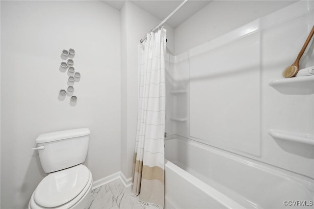 7006 Sanguine Mews, Chesterfield, VA 23234 - bathroom featuring marble finish floors, baseboards, and toilet
