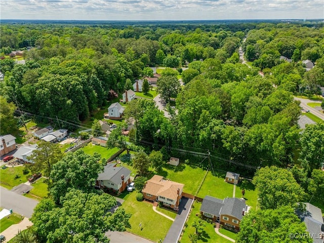 2206 Milbank Rd, Glen Allen, VA 23229 - aerial perspective of suburban area with a heavily wooded area