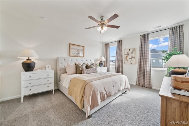 7007 Sanguine Mews, Chesterfield, VA 23234 - bedroom featuring carpet, baseboards, and a ceiling fan