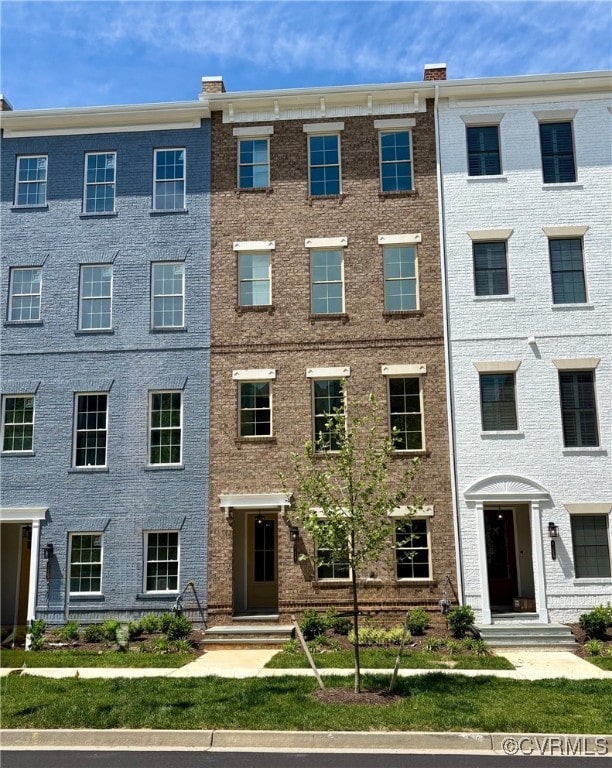 multi unit property with brick siding