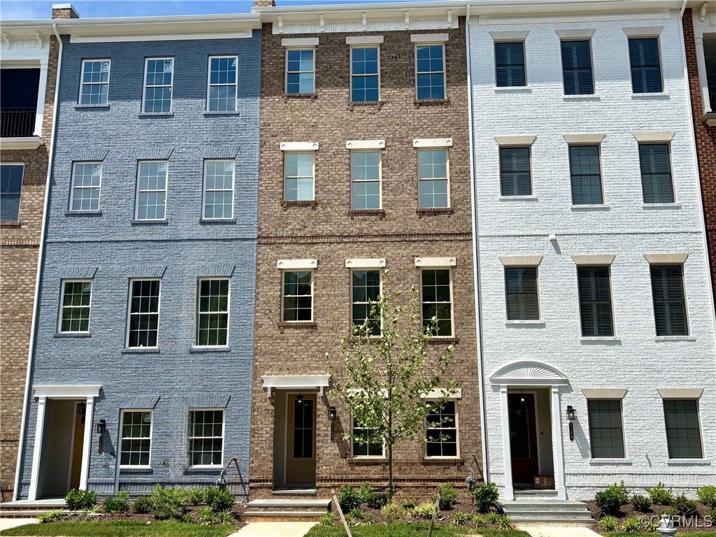 multi unit property with brick siding