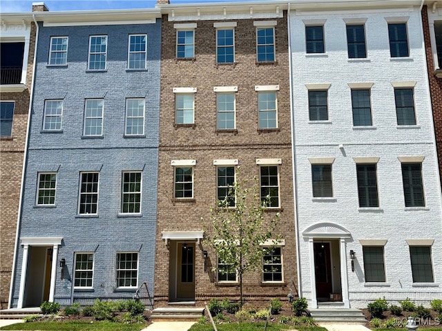 multi unit property with brick siding