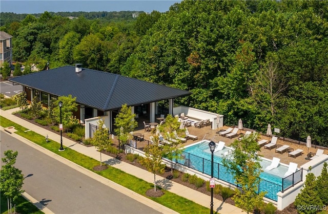 3327 Haydenpark Ln, Henrico, VA 23233 - view of subject property featuring a pool area and a heavily wooded area