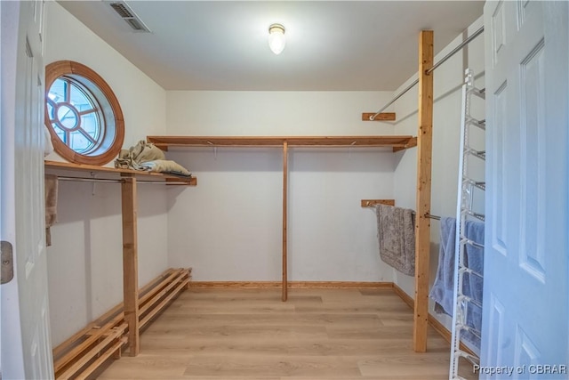 319 Parrotts Cove Rd, Water View, VA 23180 - walk in closet featuring light wood finished floors