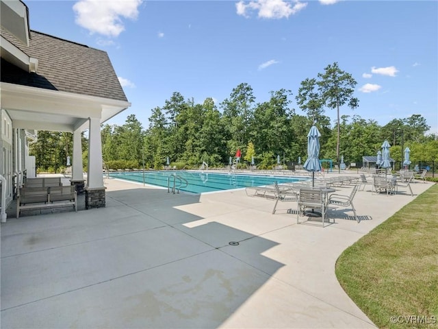 6024 Banyan Ln, Chesterfield, VA 23234 - community pool featuring a patio
